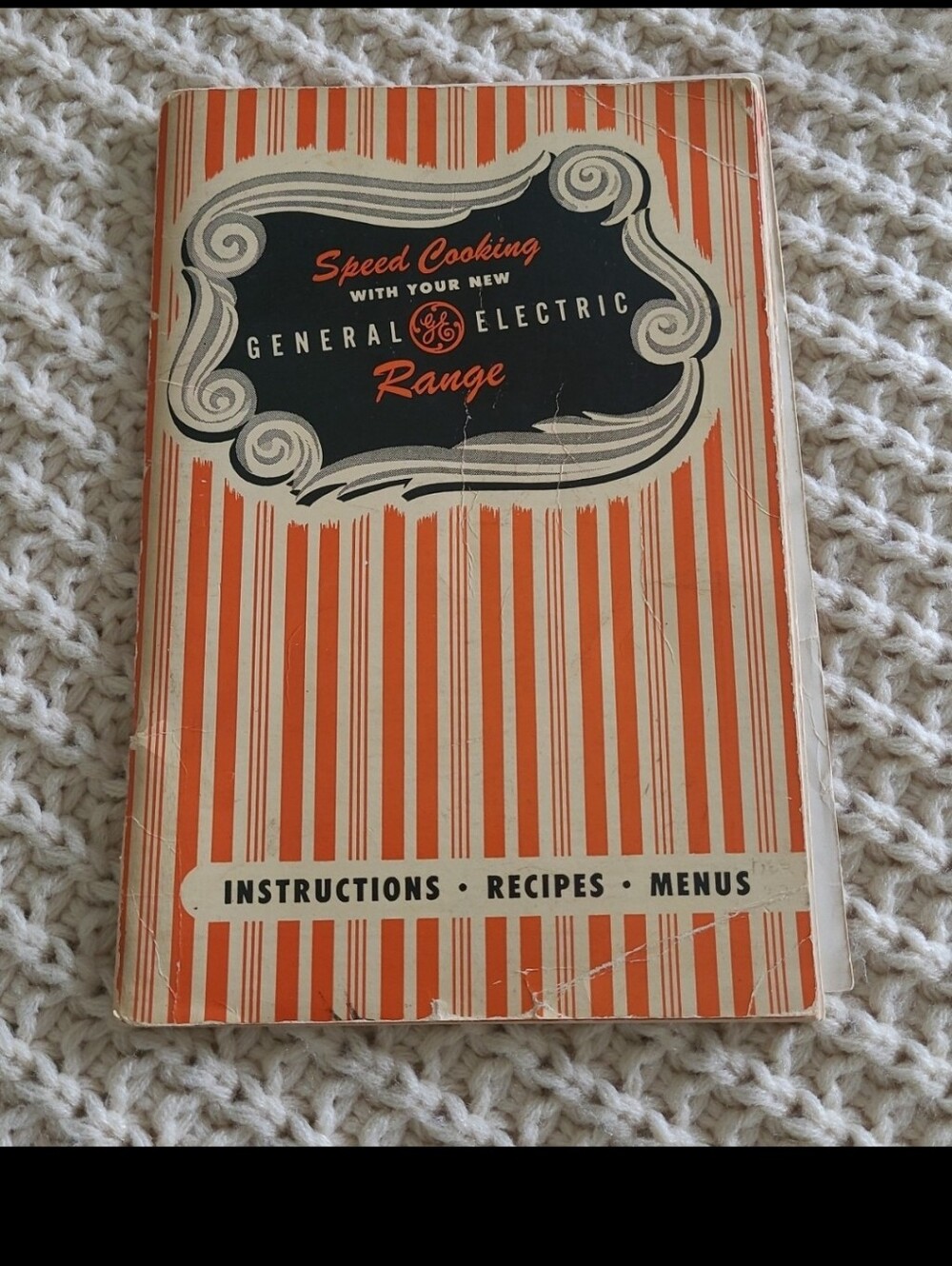 Vintage General Electric Range Instructions Recipes Menus Speed Cooking Booklet